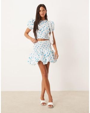 Collective The Label Puffball Mini Skirt - White