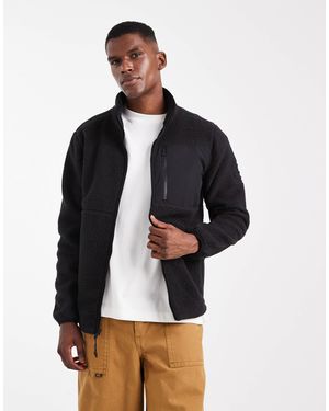 Timberland – jacke aus hochflorigem fleece - Blau
