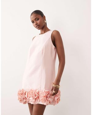 Y.A.S Ruffle Hem Mini Dress - Pink