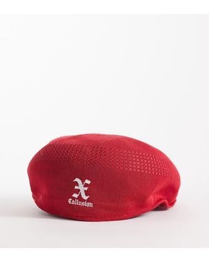 Collusion Branded Flat Cap - Red