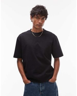 TOPMAN Heavyweight Boxy Fit T-shirt - Black