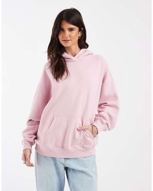 Hollister Sudadera Con Capucha Extragrande En Bebé - Rosa