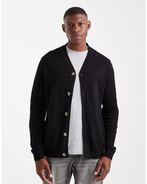 Threadbare Knitted Cardigan - Black