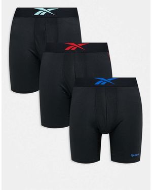 Reebok Placer Long Length Trunks - Black