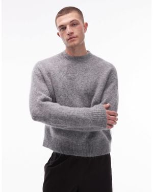 AllSaints Coby Crew Neck Knitted Jumper - Grey