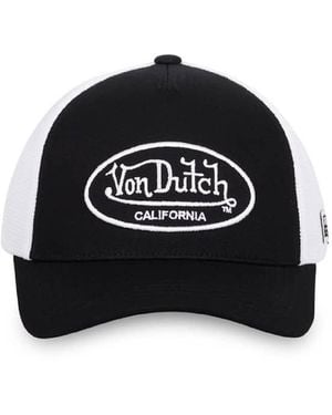 Von Dutch Vd Logo Trucker Dad Cap - Black