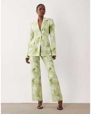 ASOS Co-Ord Tailored Suit Trousers - Green
