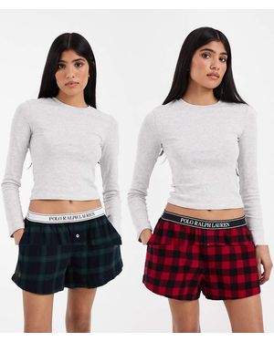 Polo Ralph Lauren Sleep Boxer 2 Pack - White