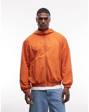 ASOS Stormmaxtm Water Resistant Packaway Rain Jacket - Orange