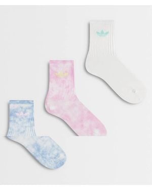 adidas Originals 3 Pack Crew Socks - Brown