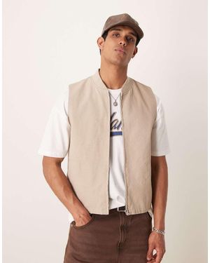 ASOS Gilet Color Pietra Slavato - Neutro