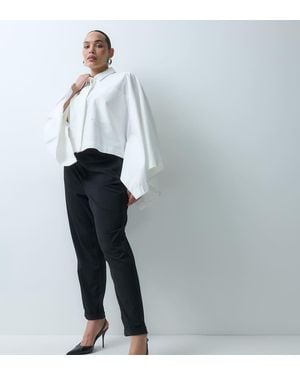 Vero Moda Losvallende Geweven Broek - Zwart