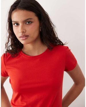 ARKET Snow Stretch Slim T-shirt - Red