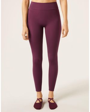 Calzedonia Scrunch Sculpt Leggings - Purple