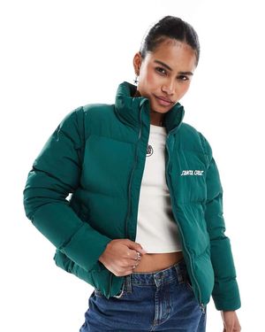 Santa Cruz 2 In 1 Puffer Jacket In - Green