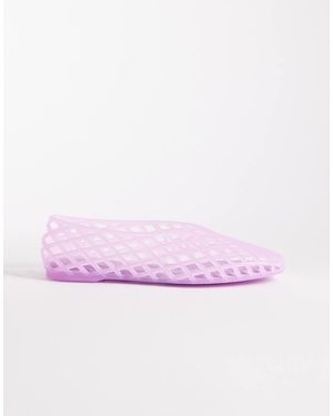 ASOS Bailarinas Lilas Con Diseño Enrejado De Goma Luminous De -Morado