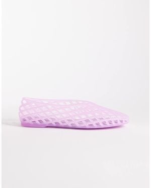 ASOS Luminous Jelly Caged Ballets - Purple