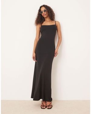 Gina Tricot – camisole-maxikleid - Schwarz
