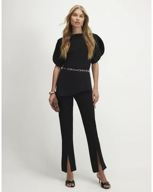 River Island Cocoon Sleeve Split Hem Jumpsuit - Blue