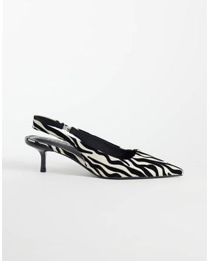ASOS Signature Kitten Heeled Shoes - White