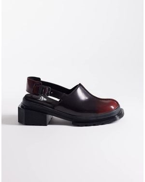 Dr. Martens Maybole Square Toe Mule - Red