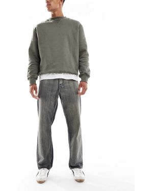 Calvin Klein Rechte Jeans Met Jaren 90-Stijl - Grijs