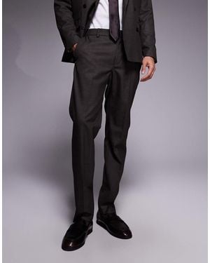 River Island Slim Suit Trousers - Black