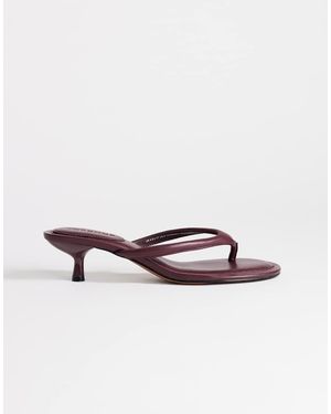TOPSHOP Sandalias De Dedo Con Tacón Medio Axel En-Rojo - Multicolor