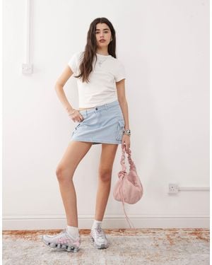Karlkani – retro-jeansrock - Pink