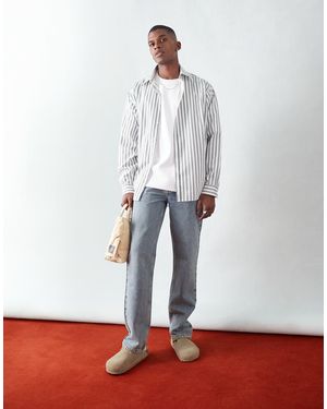 TOPMAN Rechte Jeans - Grijs