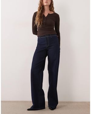 Jdy Vanessa Wide Leg Jeans - Blue