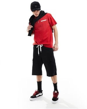 Carhartt Pantaloncini Cargo Vestibilità Classica Neri - Rosso