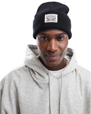 Levi's Knit Beanie With Patch Logo - White