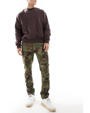 Polo Ralph Lauren Surplus Camo Print Slub Canvas Slim Fit Cargo Trousers - Multicolour