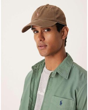 Polo Ralph Lauren Cappellino Con Visiera E Logo Multiplo - Verde