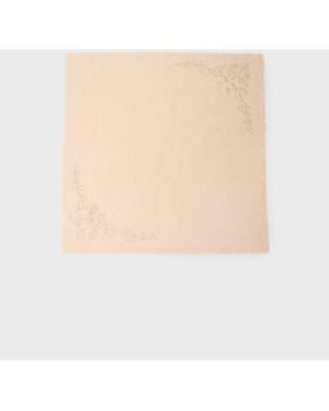 Stradivarius Rhinestones Scarf - Natural