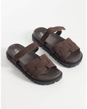SIMMI Simmi London Adelle Chunky Slider Sandals - Brown