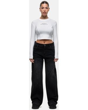 Good For Nothing – weit geschnittene jeans - Weiß
