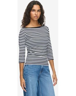 Noisy May 3/4 Sleeved Blouse - Blue