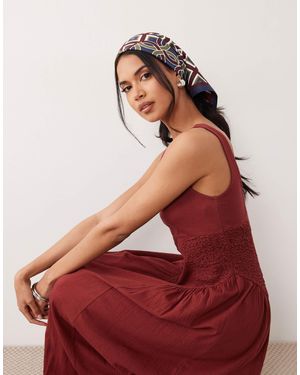 ASOS – midikleid - Rot