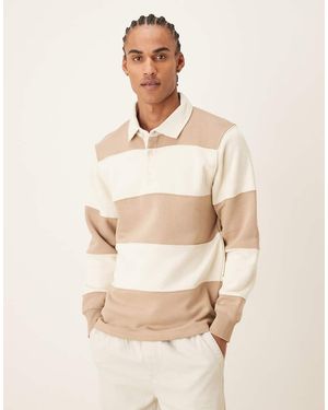 Mango Cotton Mix Rugby Sweatshirt - Natural