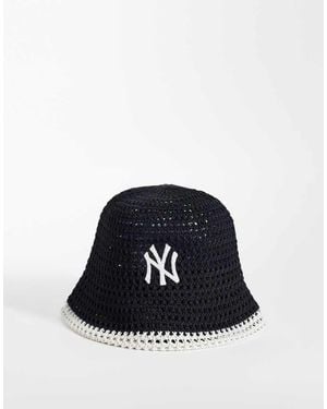 KTZ Sombrero De Pescador De Punto De Los Ny Yankees Para Mujer De - Azul