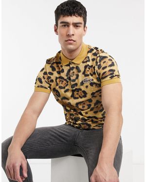 Lacoste X National Geographic Leopard Print Polo - Multicolour