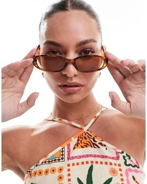 A.Kjærbede Macy Narrow Sunglasses - Brown