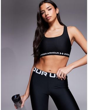 Under Armour Crossback Mid Sports Bra - Black