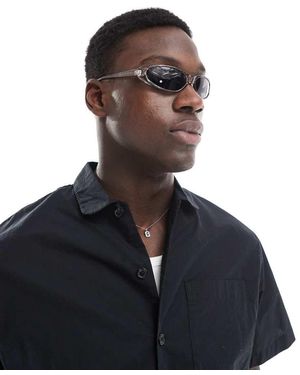 Only & Sons Gafas De Sol Grises De Estilo Deportivo De - Negro