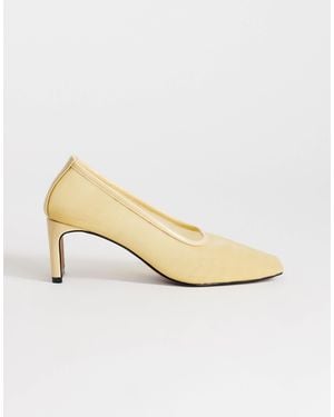 TOPSHOP – abbigail – pumps mit netzstoff - Natur