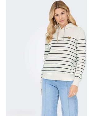ONLY Sudadera Con Capucha -Blanco