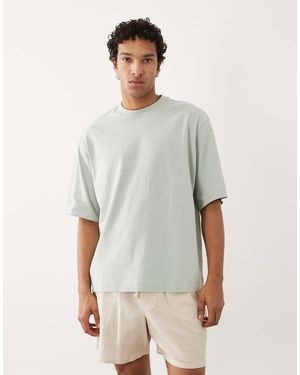 SELECTED Heavyweight 220gsm Oversized T-shirt - Grey