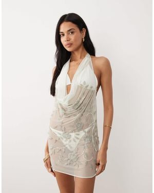 knee length dresses for ladies GRAVE ~ ADORABLE HAUNTING 1960S MISS SELFRIDGE VELVET MINI DRESS  The  Pansy Garden